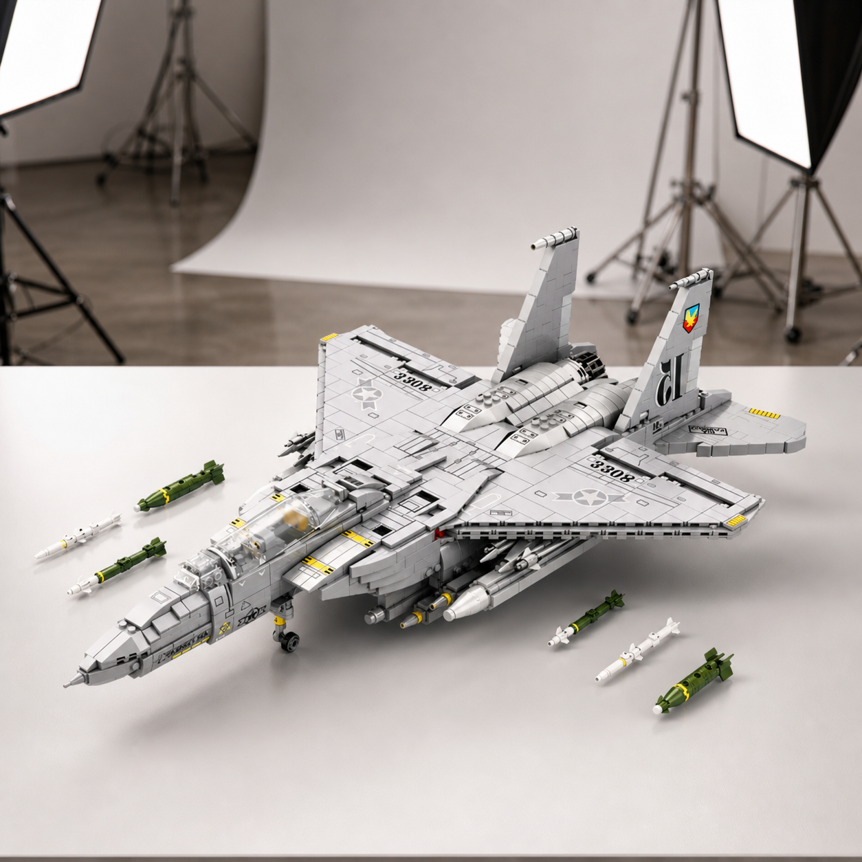 Avion de chasse F-15E (2216 pièces)