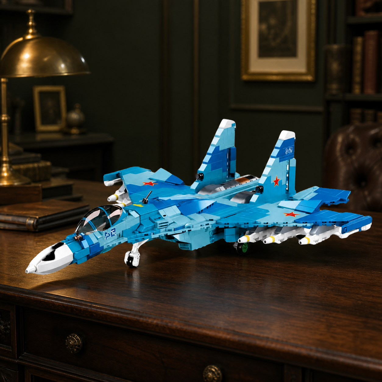 SU-27 Kampfjet – 2-in-1 (1040 Teile)