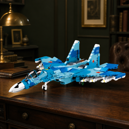 SU-27 Kampfjet – 2-in-1 (1040 Teile)