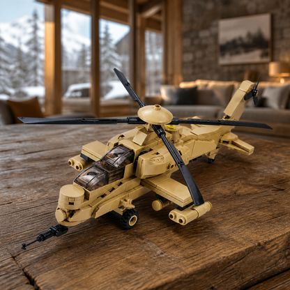 A129 Mangusta Helicopter (242 Pcs) - Interior 08 - Winter mountain chalet