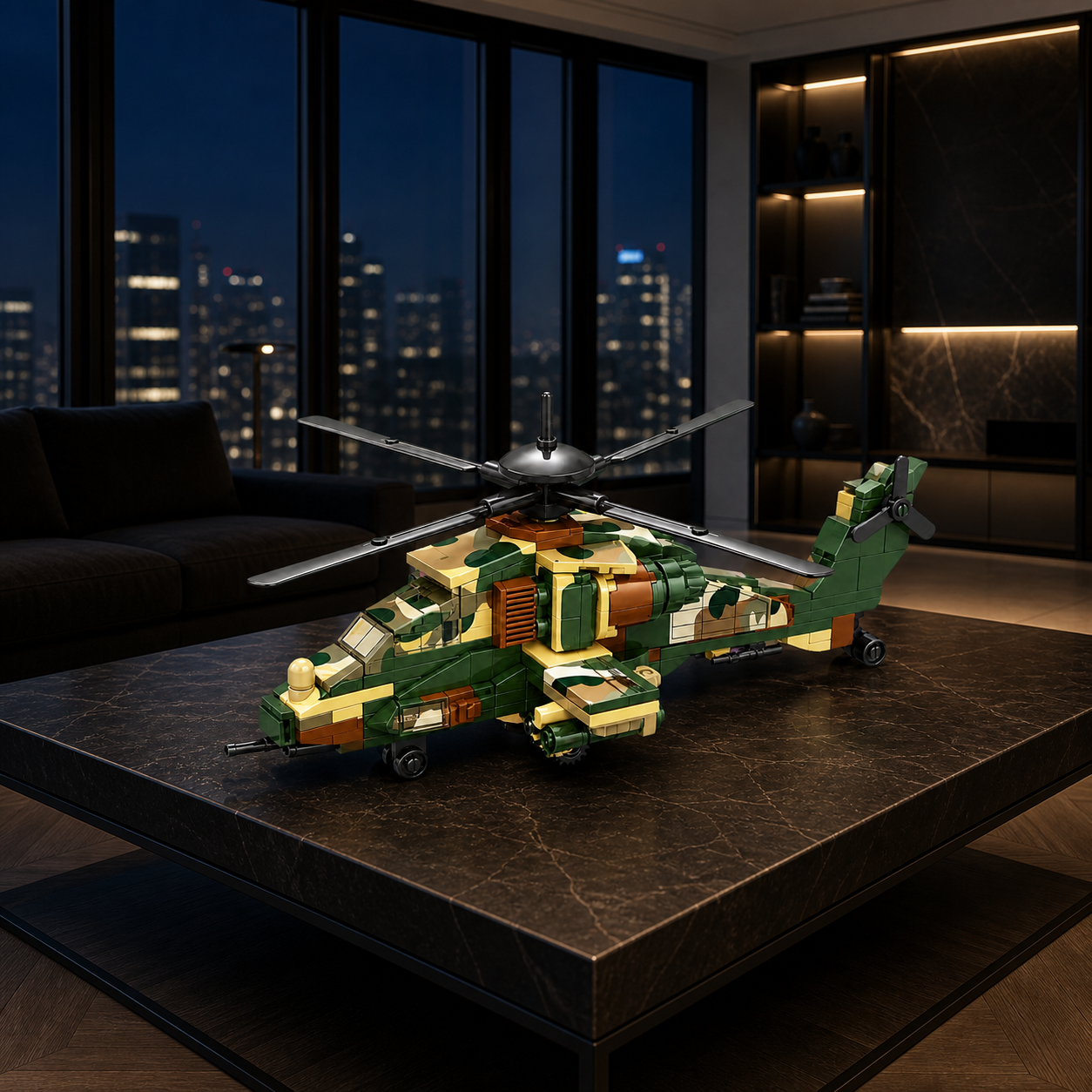 A129 Mangusta Helicopter (210 Pcs) - square interior hero 10