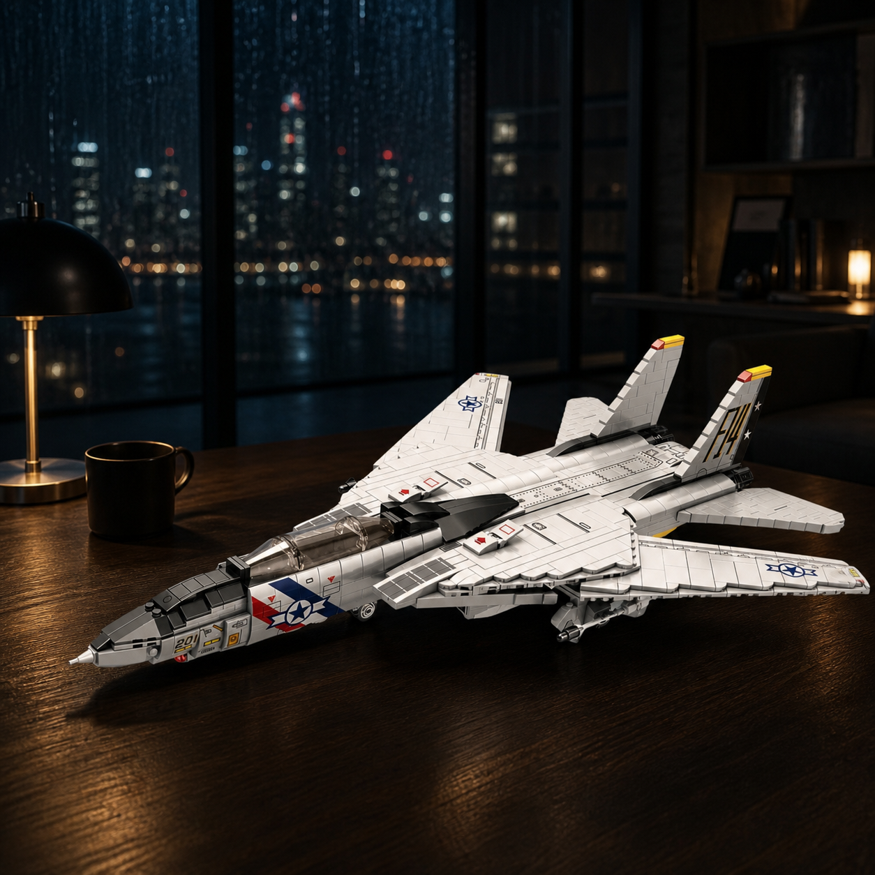 F-14-Kampfflugzeug (1600 Teile)