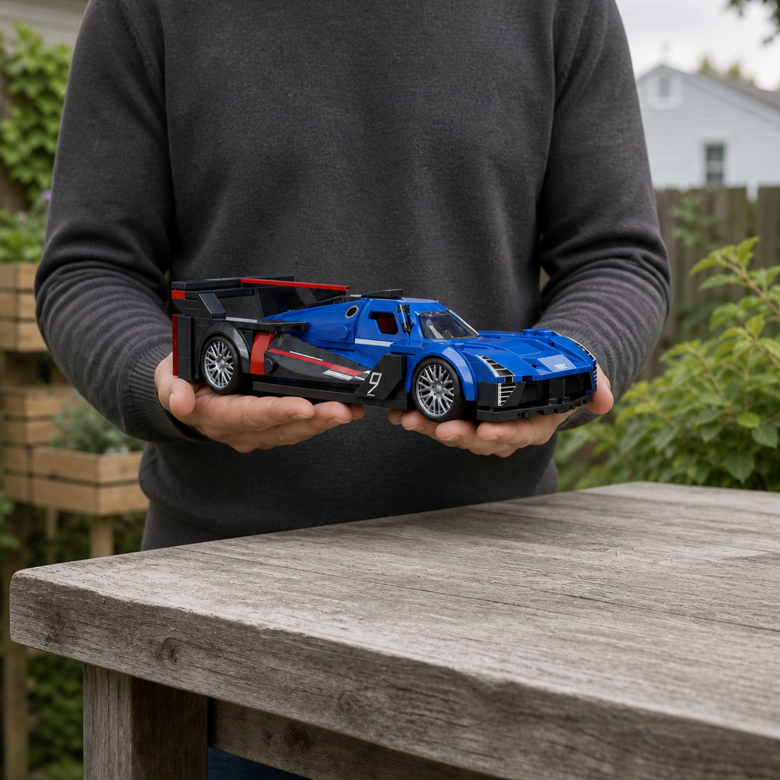 Hot Wheels Cadillac Project GTP (236 деталей) — 10 с человеком сад модель в руках 1x1