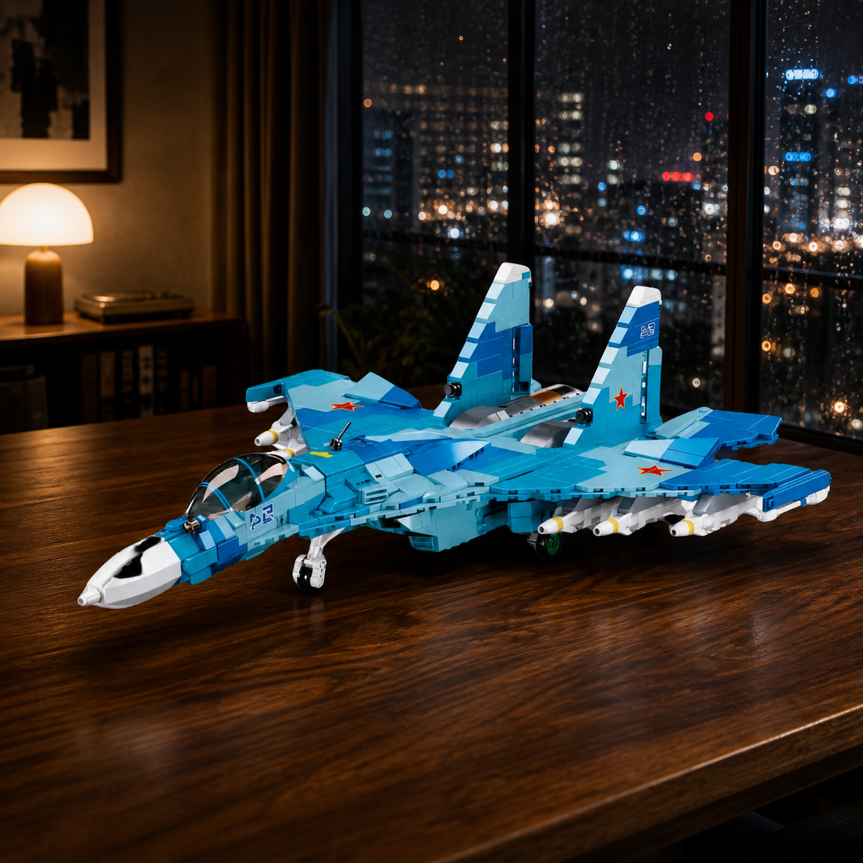 SU-27 Kampfjet – 2-in-1 (1040 Teile)