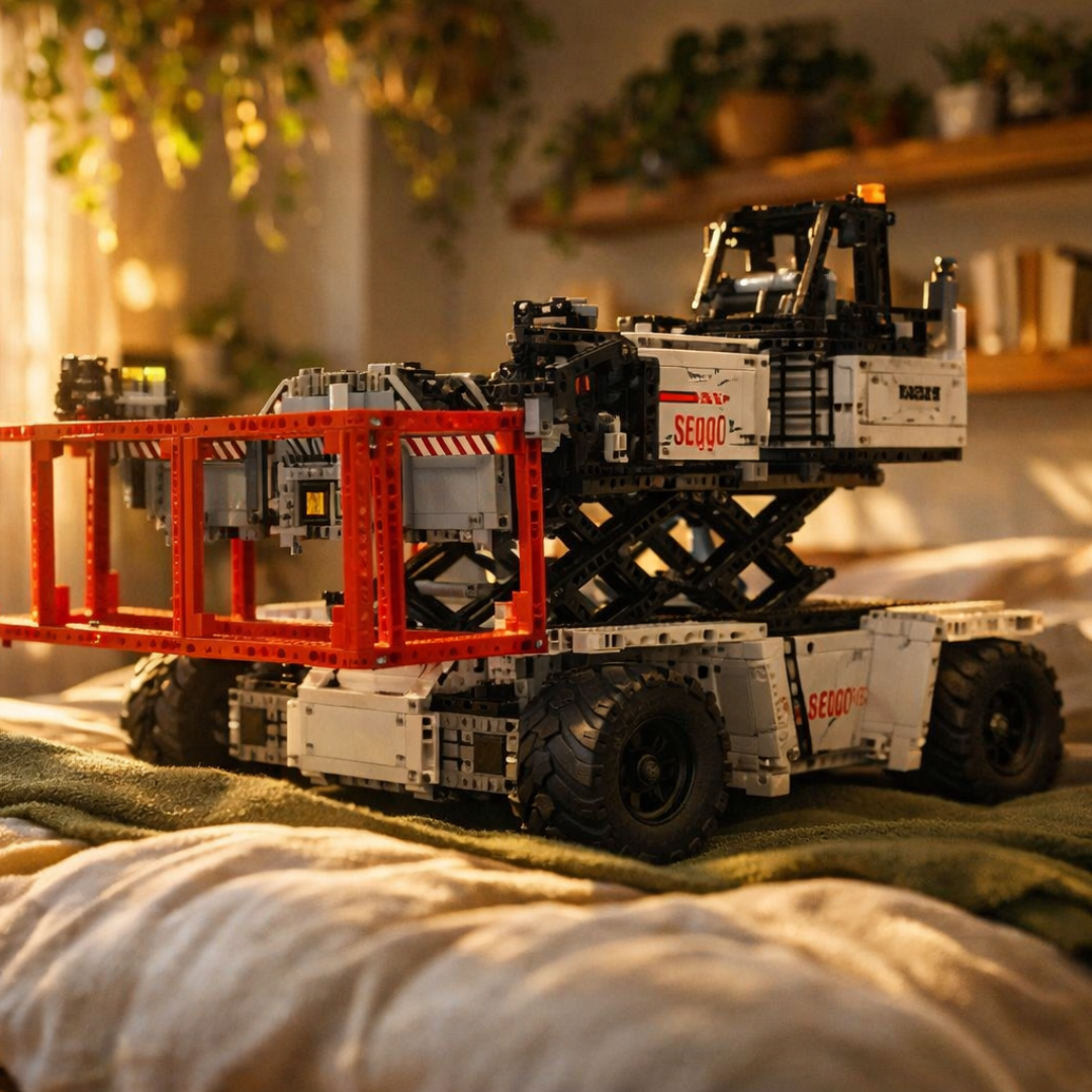 Wózek widłowy do kontenerów Biały (4878 elementów) 