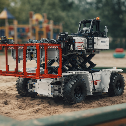 Wózek widłowy do kontenerów Biały (4878 elementów) 