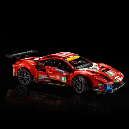 488 GTE Red Car (1677 Pcs) - 1:1 ambient gallery image 11