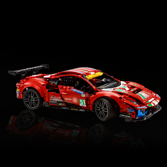 488 GTE Red Car (1677 Pcs) - 1:1 ambient gallery image 11