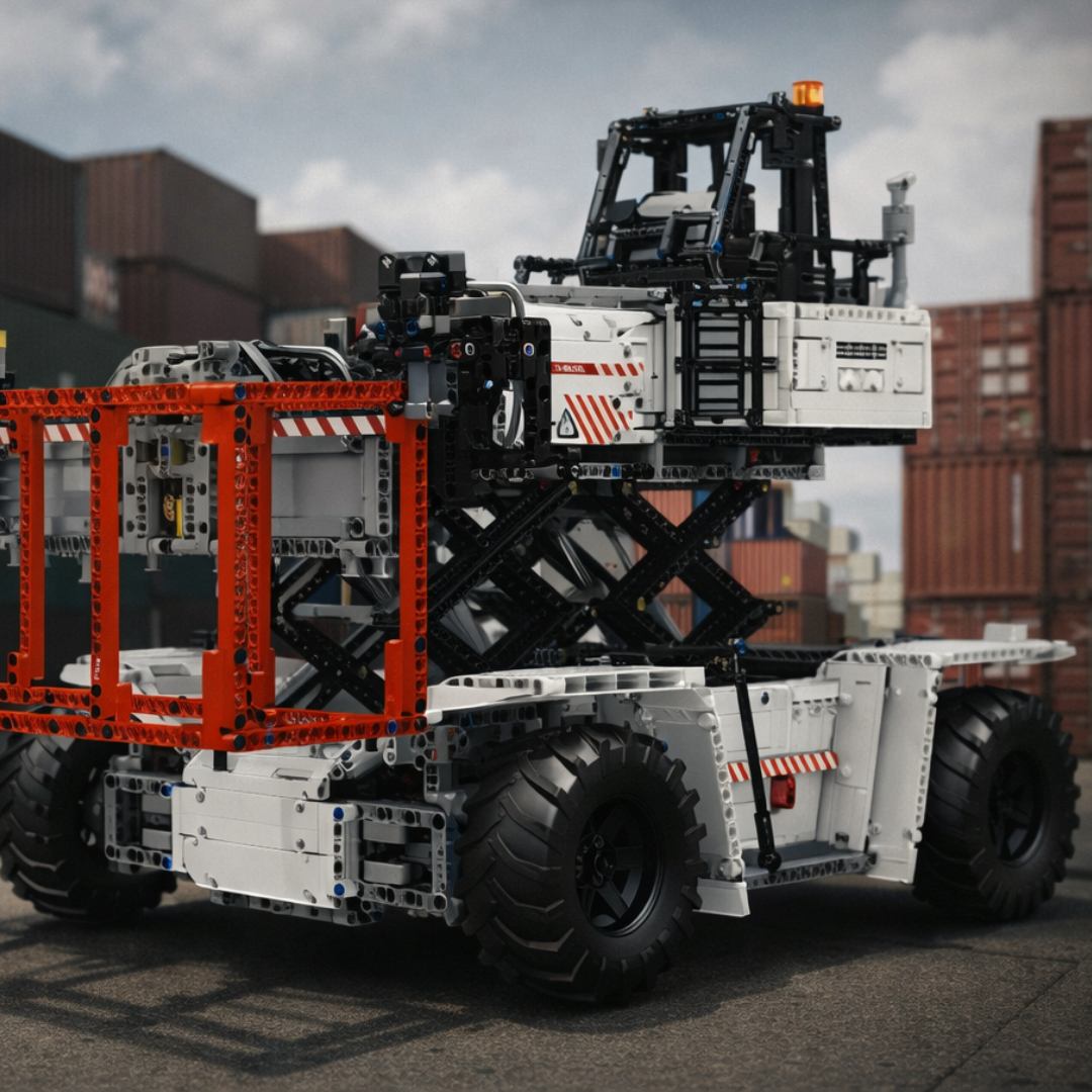 Wózek widłowy do kontenerów Biały (4878 elementów) 