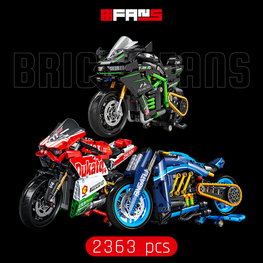 Superbike V4 + Hyperbike Ninja H2R + Cruiser Diavel (2,363 pcs)