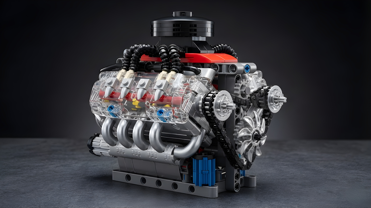 Motore V8 Motorizzato Chevy LSX454 (487 pezzi) 