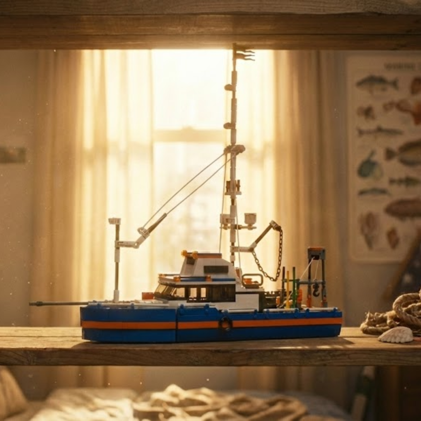 Kreatywna łódź rybacka (808 elementów) 