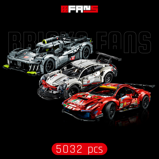 European Endurance Racing Car Combo (9X8 - 911 RSR - 488 GTE) (5032 pcs)
