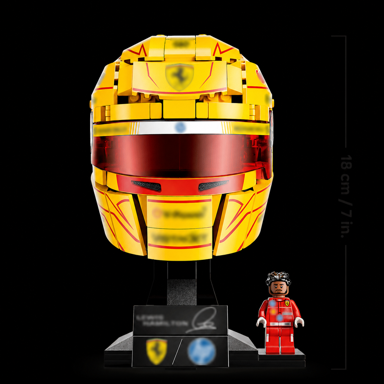 Ferrari Lewis Hamilton Helmet (884 Pcs) - 1:1 ambient gallery image 1
