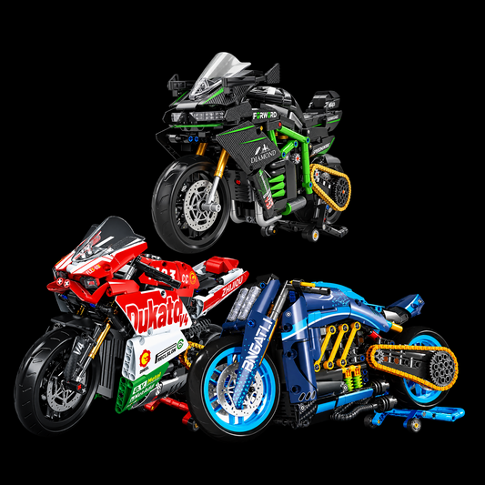 Superbike V4 + Hyperbike Ninja H2R + Cruiser Diavel (2,363 pcs)