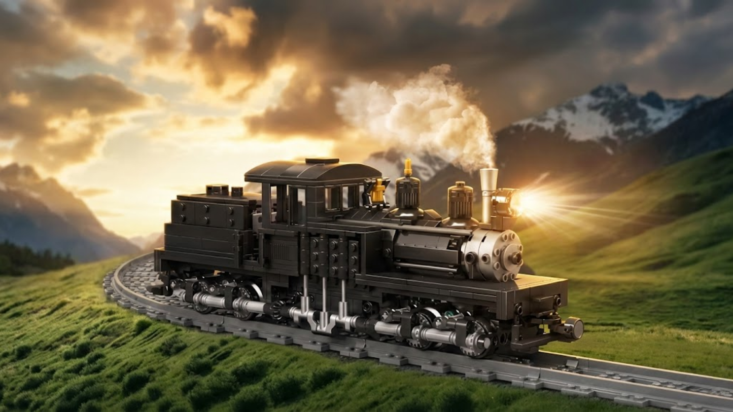 Shay-Dampflokomotive (880 Teile) 