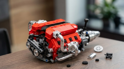 Italian Scuderia V8 Engine (750 pcs)