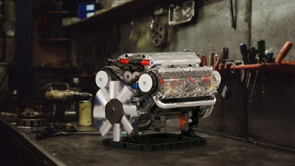 Moteur V8 motorisé (535 pièces) 