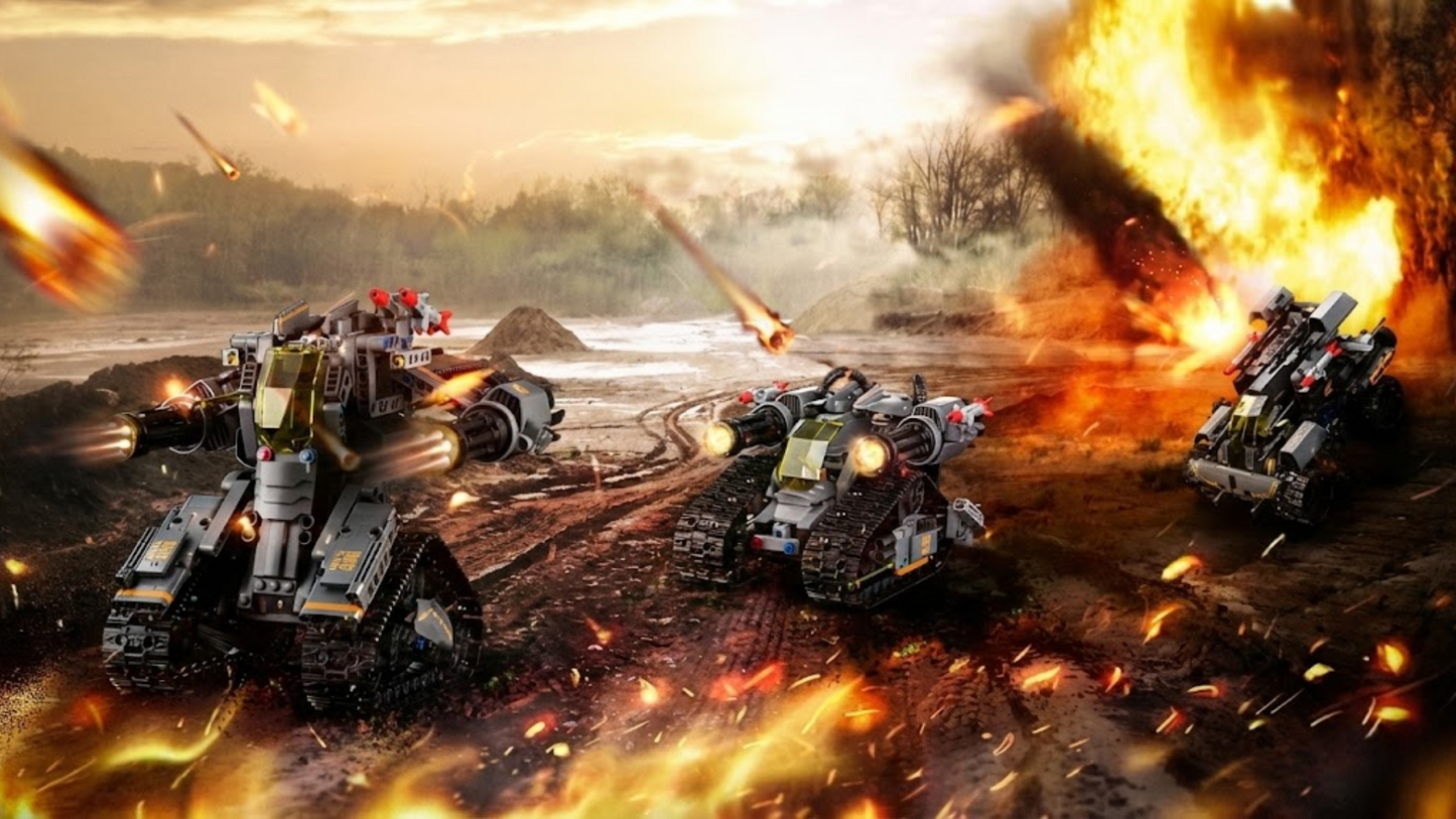 3-in-1 Militaire Robots STEM (588 stuks) 