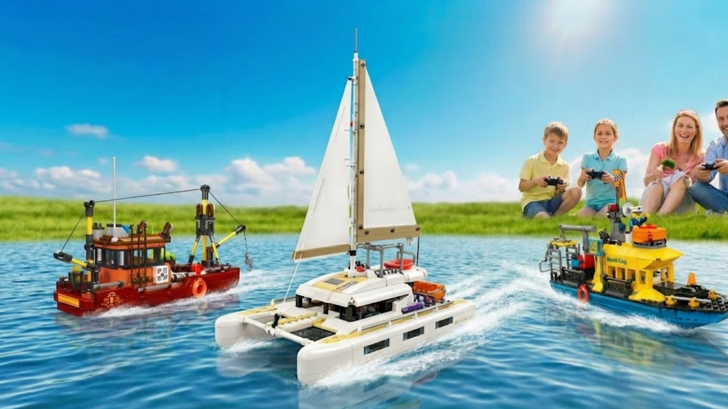 Catamaran Sailboat (890 pcs)