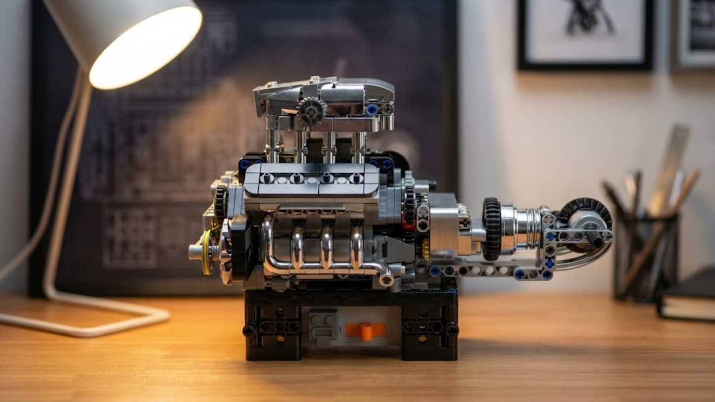 Turbocharged V8 Engine (737 pcs)