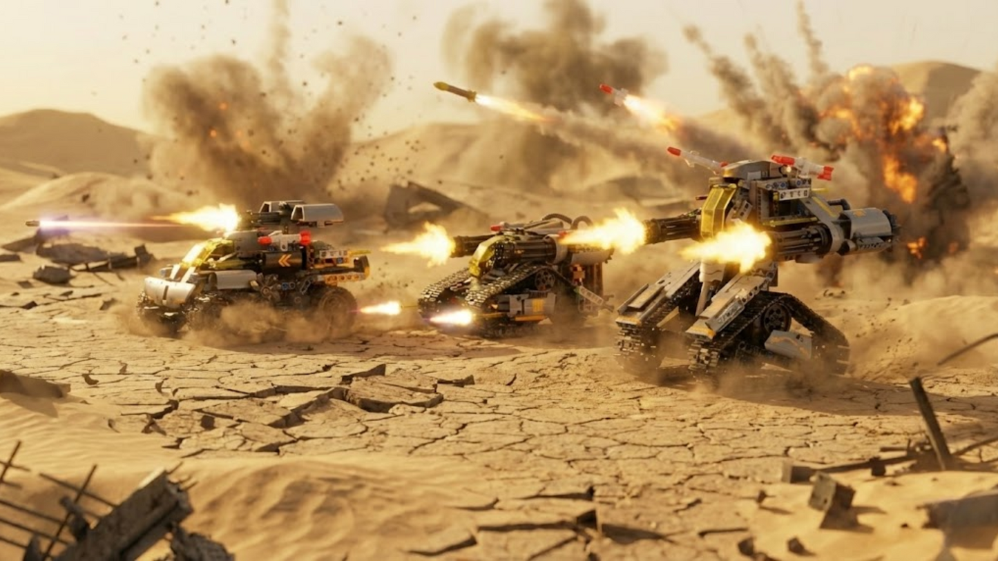 3-in-1 Militaire Robots STEM (588 stuks) 