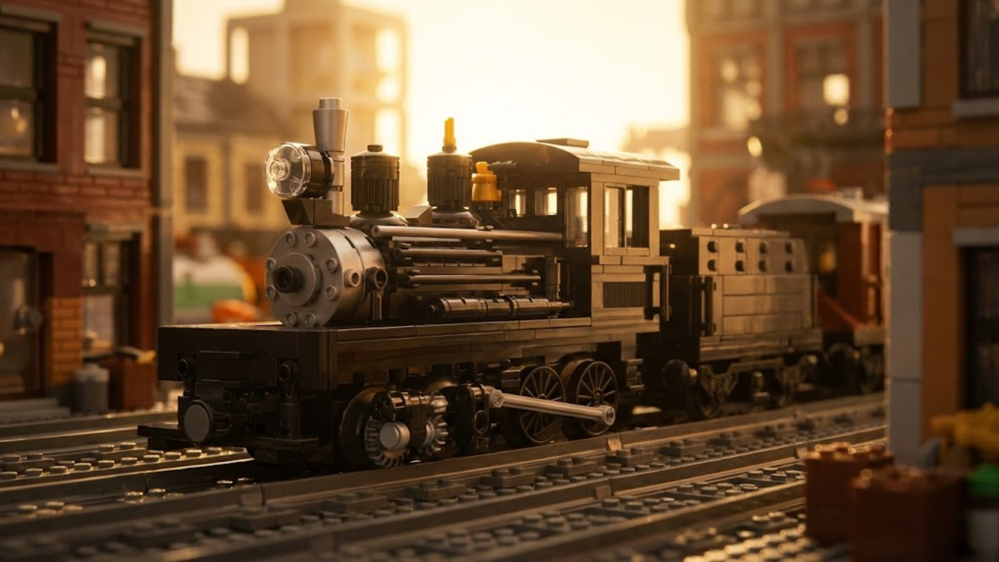 Shay-Dampflokomotive (880 Teile) 