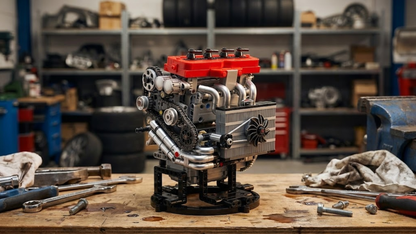 4G63T Turbocharged Inline-Four Engine Model (811 pcs)