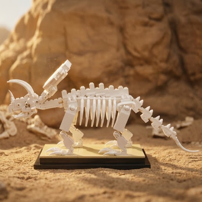 Fossile de dinosaure Tricératops (397 pièces) 
