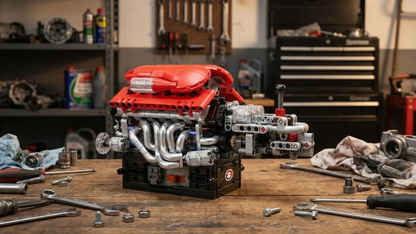 V12 Supercar Engine with Transmission (863 pcs)