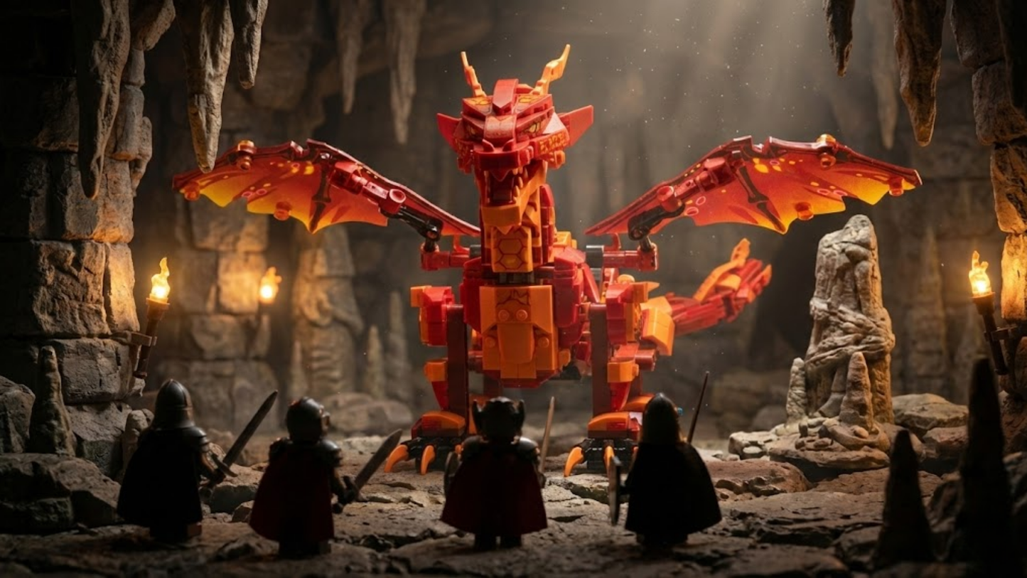 Dragão de Fogo STEM (485 peças) 