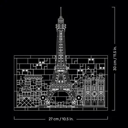 Skyline della città di Parigi (958 pezzi) 