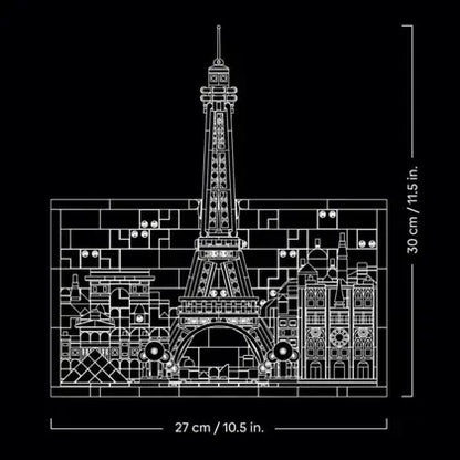 Skyline della città di Parigi (958 pezzi) 