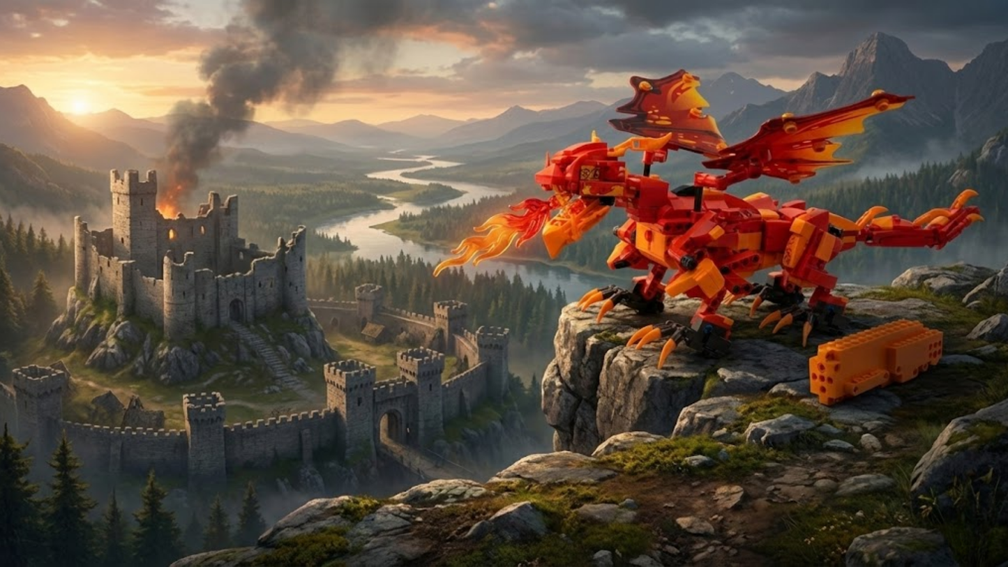 Dragão de Fogo STEM (485 peças) 