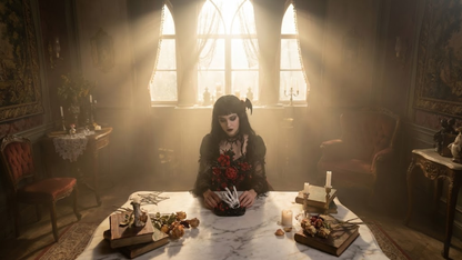 Cruz Gótica & Rosas (636 peças) 