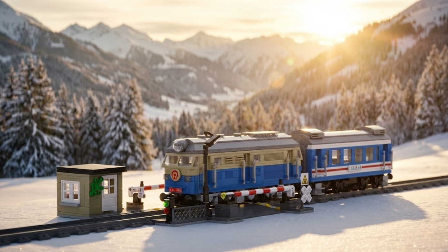 Locomotive diesel télécommandée DF4B (1212 pièces) 