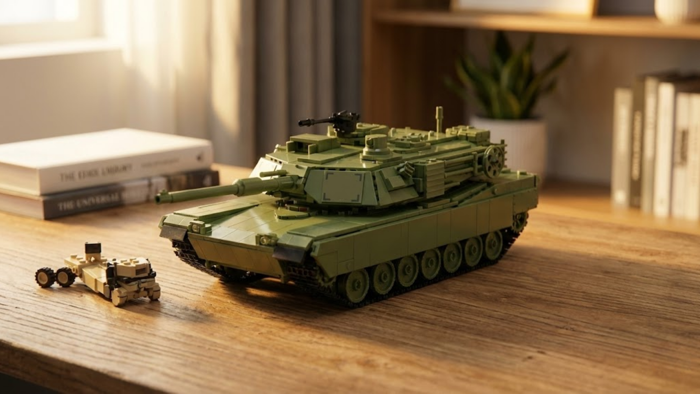 M1A2 Kampfpanzer (1168 Teile) 