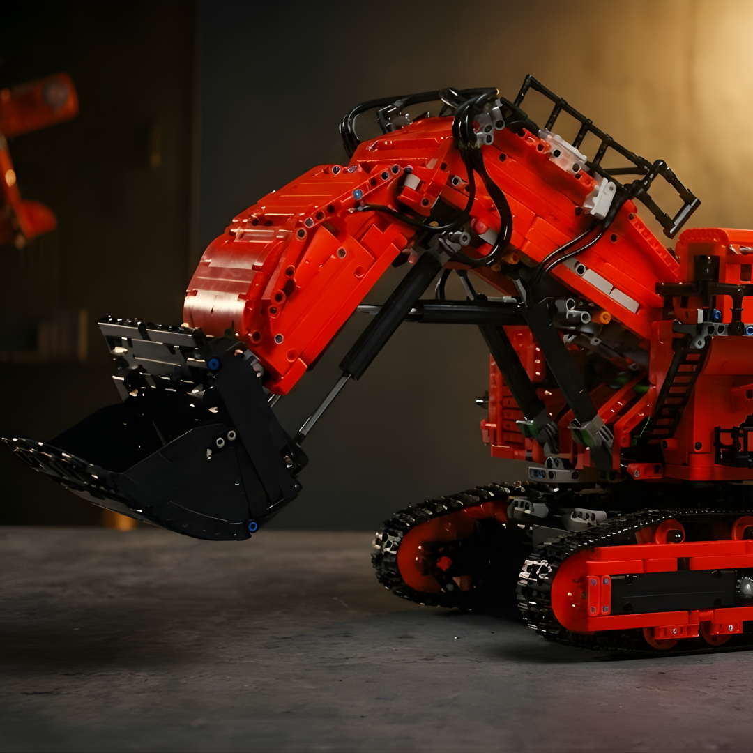 Liebherr R 9800 Górnictwo CZERWONY (4767 elementów) 