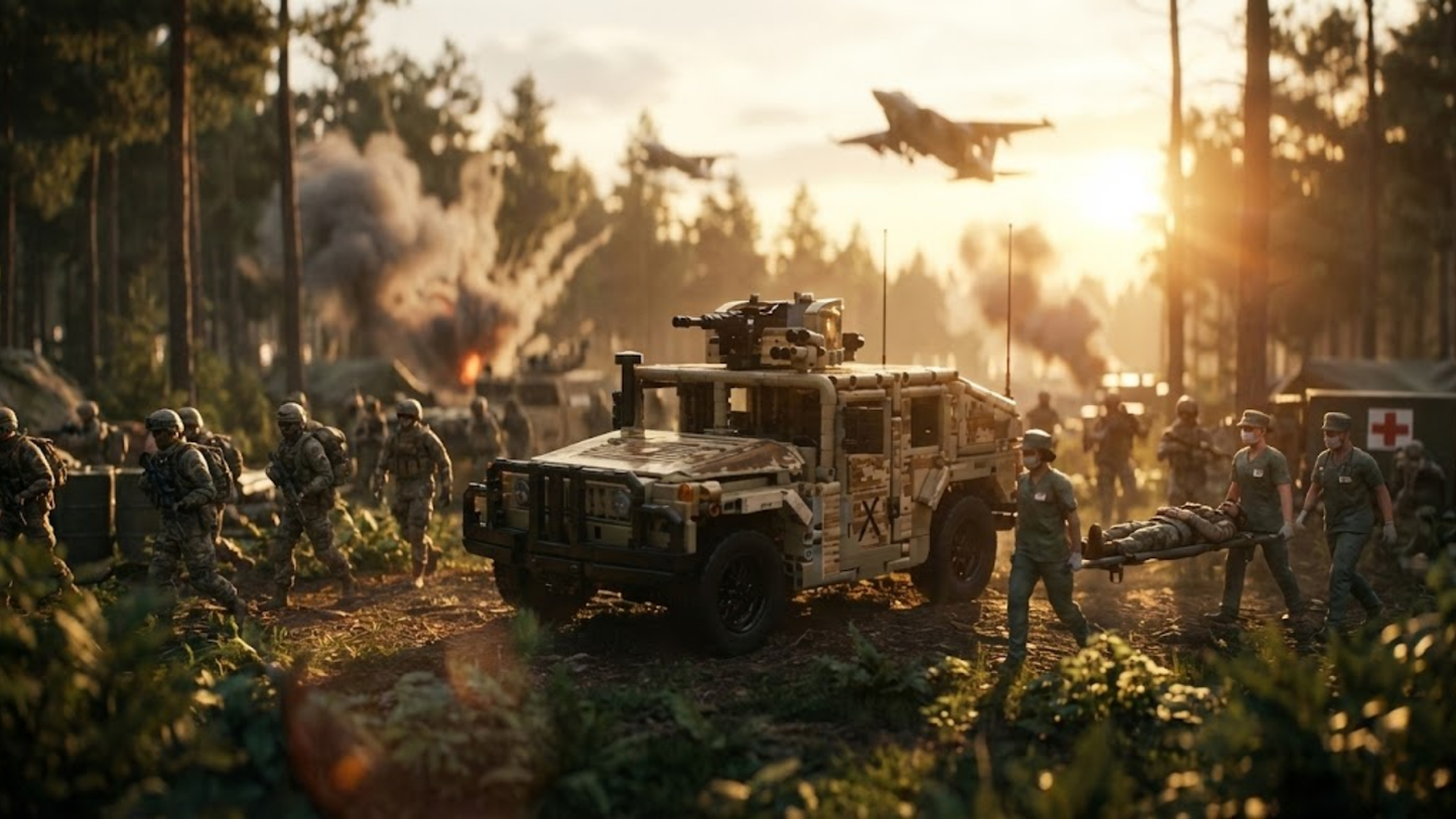 Humvee Cingolato da Deserto (2094 pezzi) 