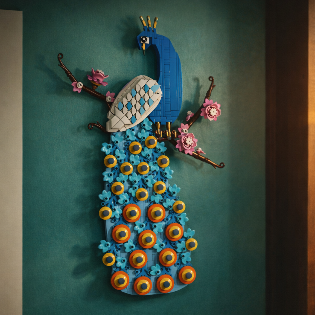 Pfauen-Wandkunst (690 Teile) 