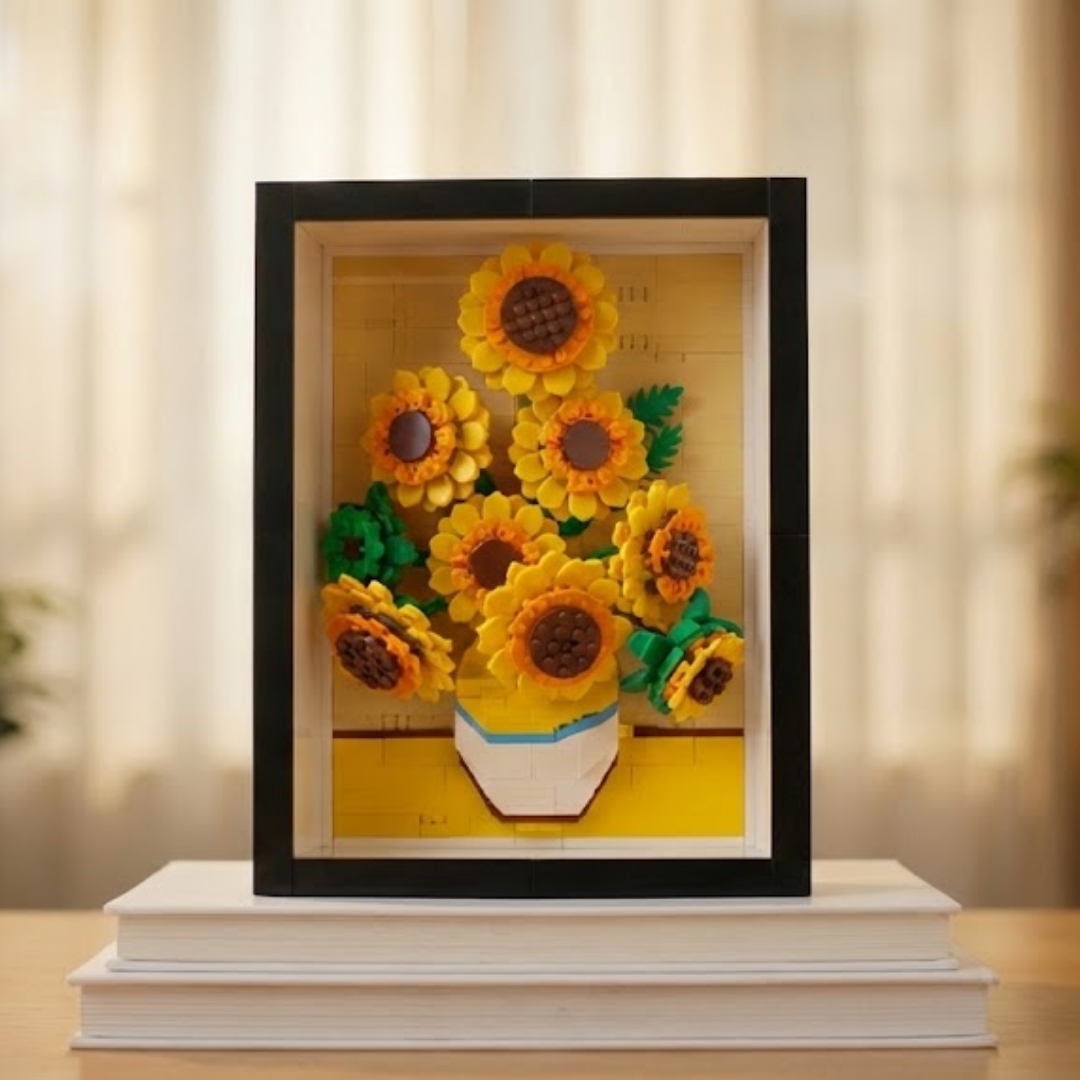Bricks Fans curated 1:1 - Il Museo: I Girasoli di Van Gogh (1118 Micro-pezzi) - 4