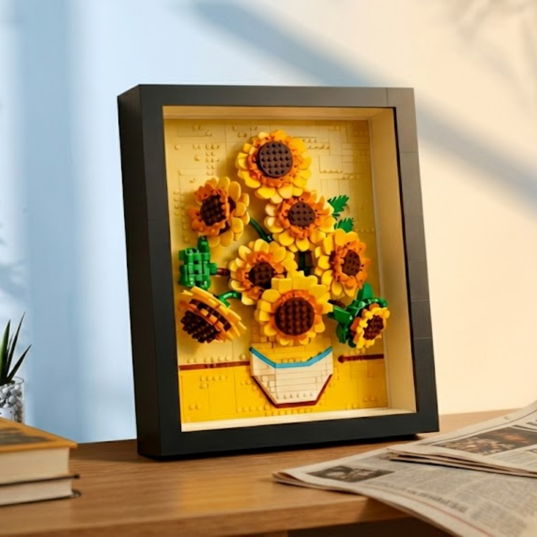 Bricks Fans curated 1:1 - Il Museo: I Girasoli di Van Gogh (1118 Micro-pezzi) - 5