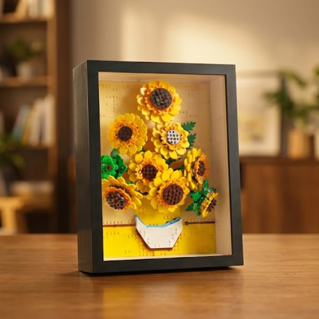 Bricks Fans curated 1:1 - Il Museo: I Girasoli di Van Gogh (1118 Micro-pezzi) - 6