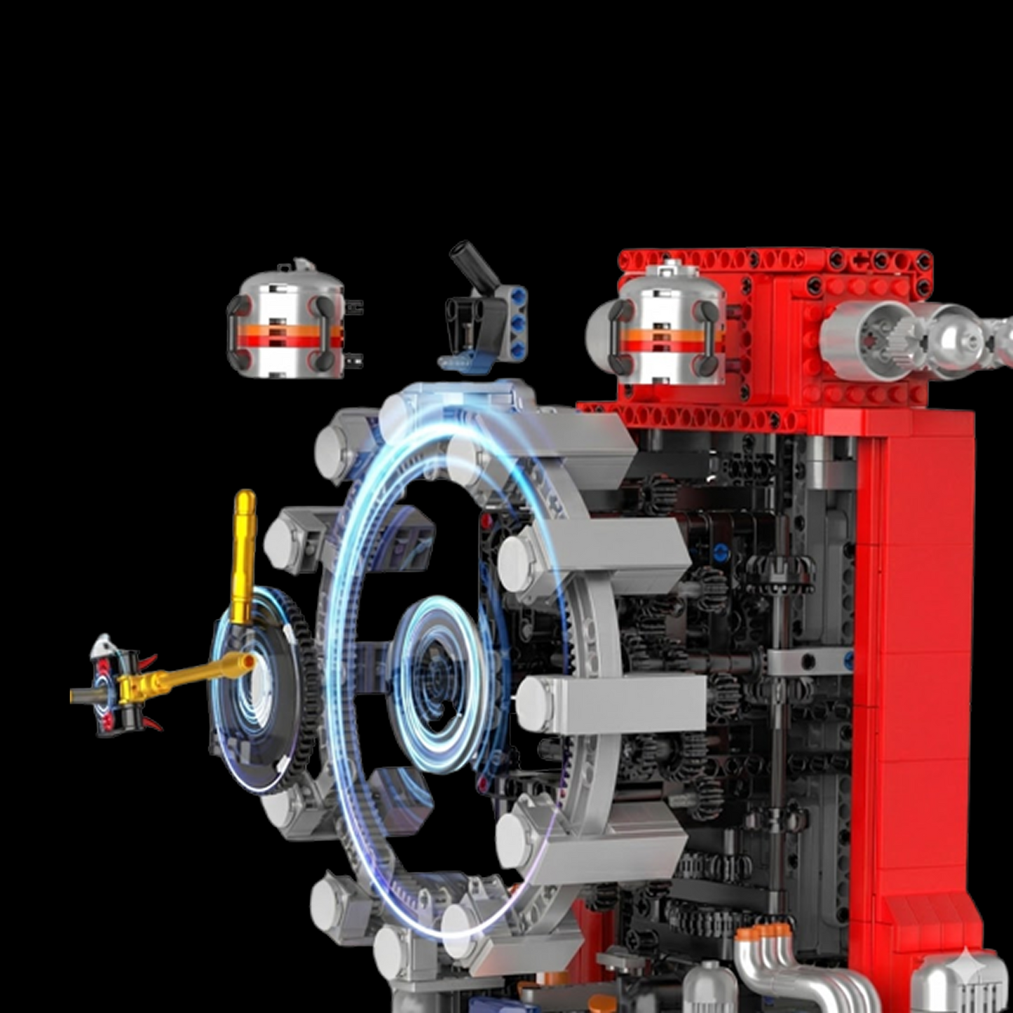 Cyberpunk Mechanical Clock (1601 pcs)