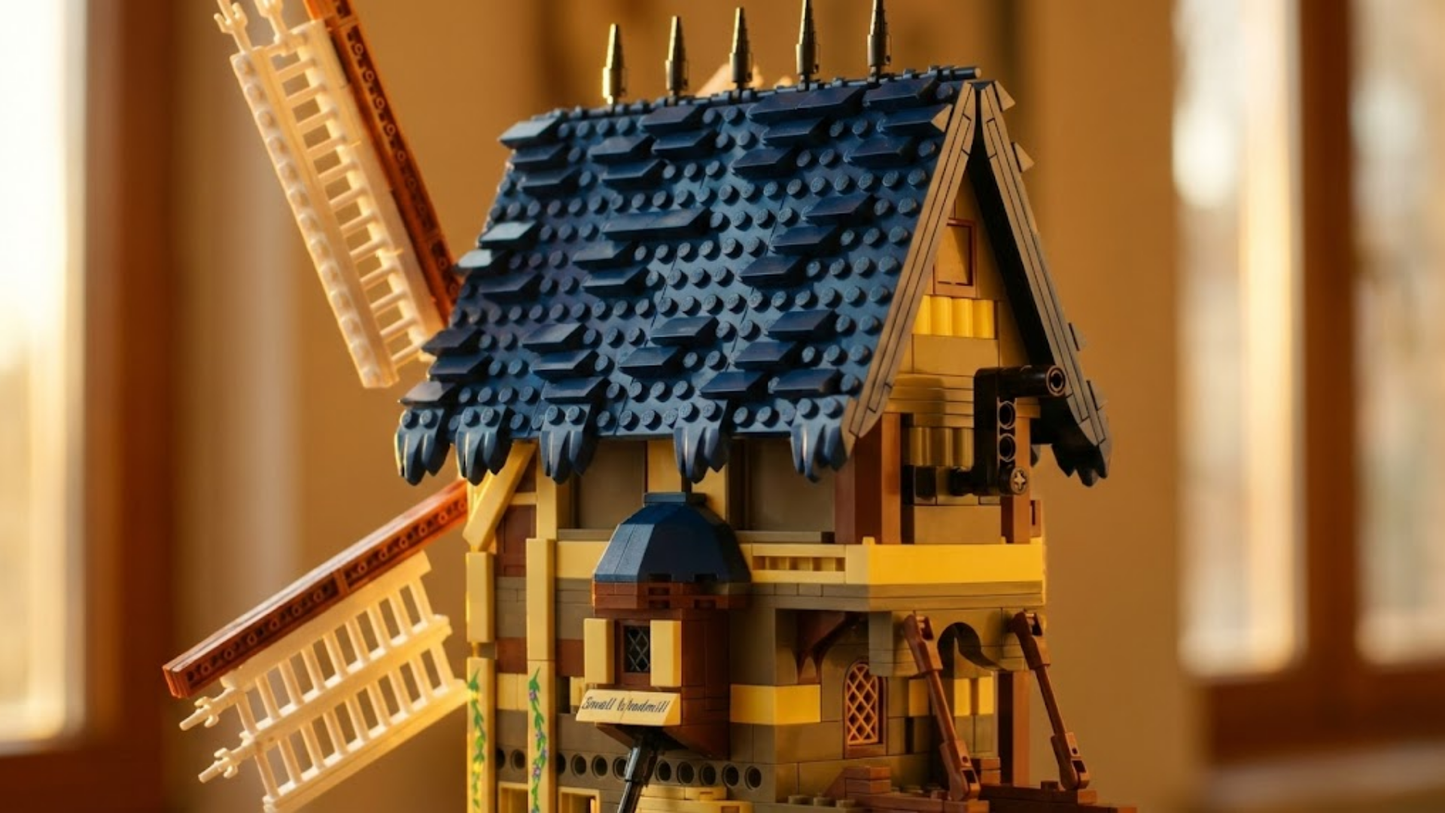 Moinho de Vento da Europa Medieval (1584 peças) 