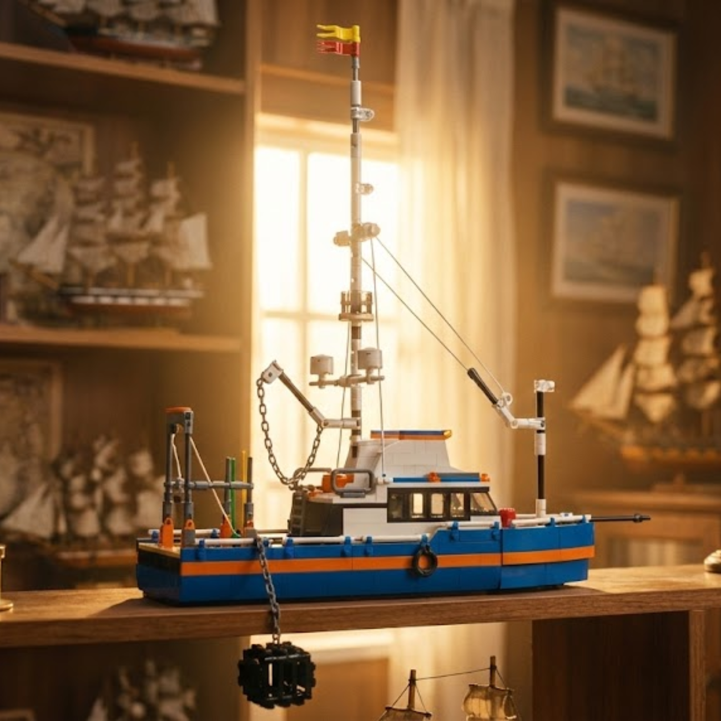 Kreatywna łódź rybacka (808 elementów) 