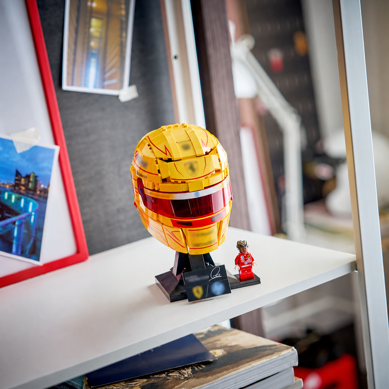 Ferrari Lewis Hamilton Helmet (884 Pcs) - 1:1 ambient gallery image 6