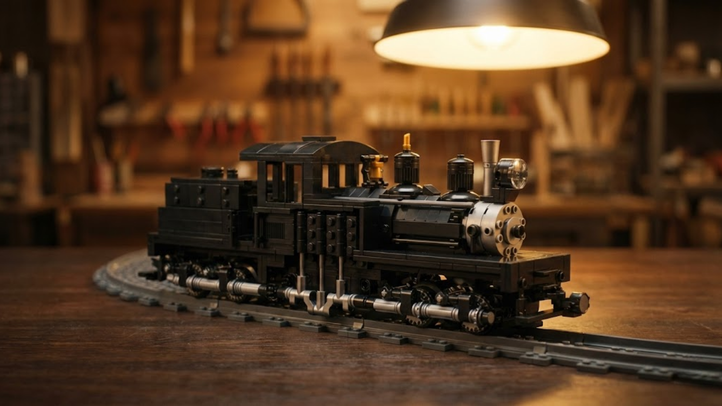 Shay-Dampflokomotive (880 Teile) 
