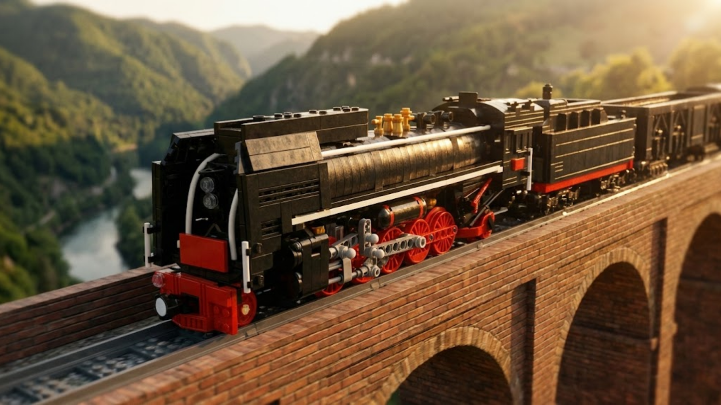 QJ-Dampflokomotive (1511 Teile) 
