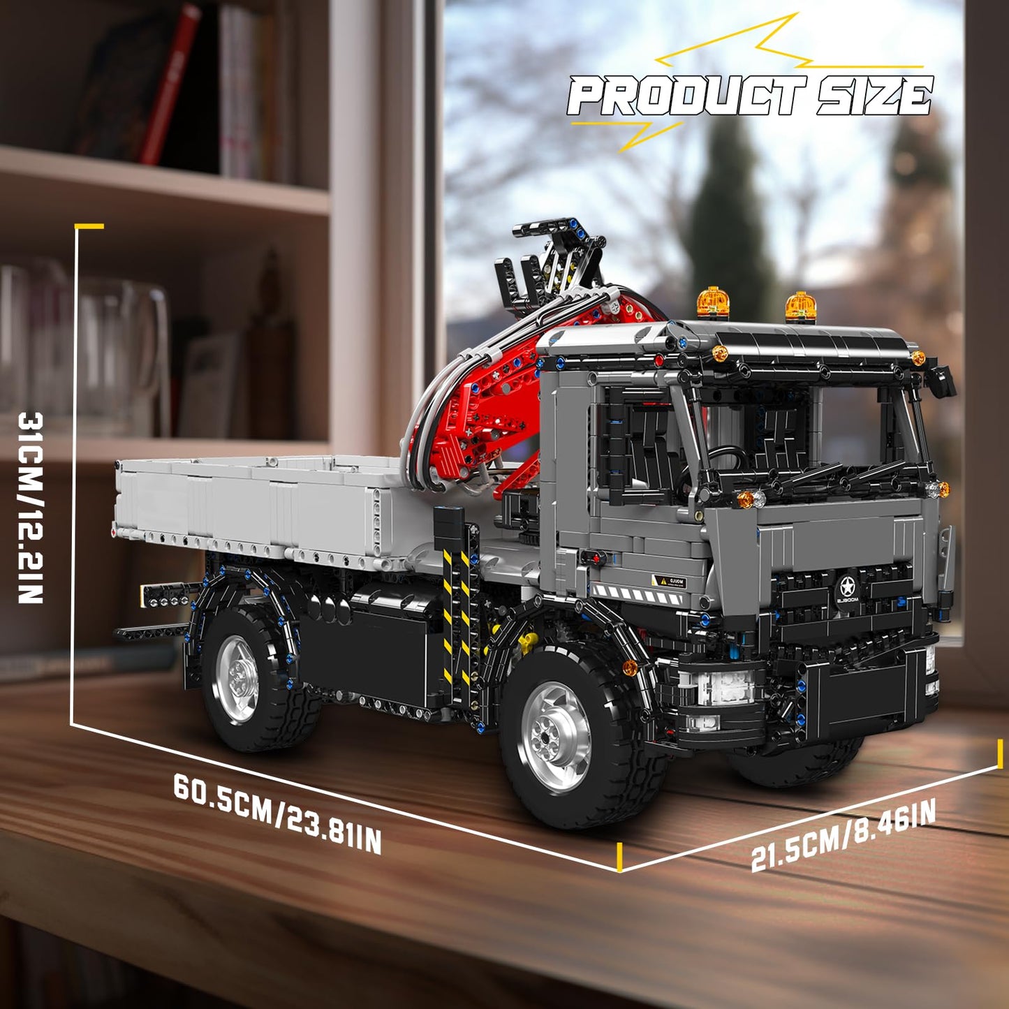 Volvo FMX Dźwig Samochodowy (3757 elementów) 